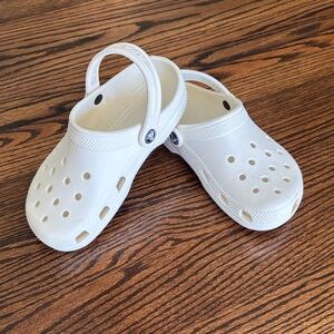 CROCS Kids White Slip-On Sandals